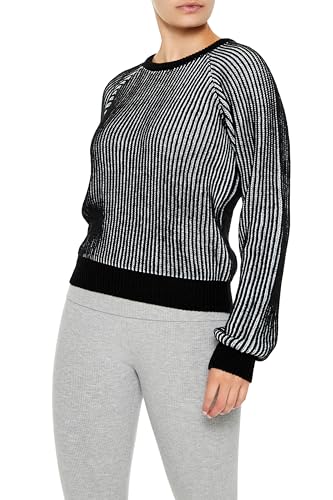 Forever 21 Women's Striped Ribbed Knit Sweater4