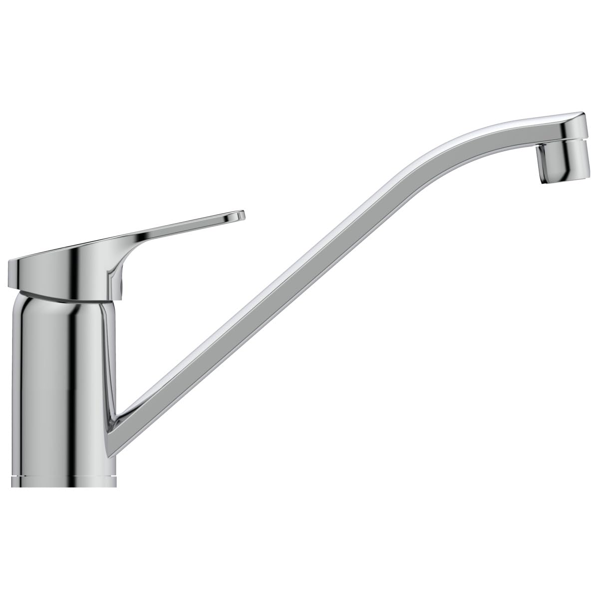 Ideal Standard - Ceraflex, Miscelatore monocomando per lavello con bocca tubolare orientabile, Cromata