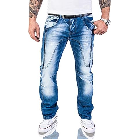 Rock Creek RC-2056 Men's Vintage Blue Jeans Cover