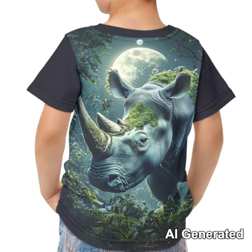 Image of Xhuibop Kids T Shirts for Boys Size 3-16 Girls Short Sleeve Sportswear Active Tops