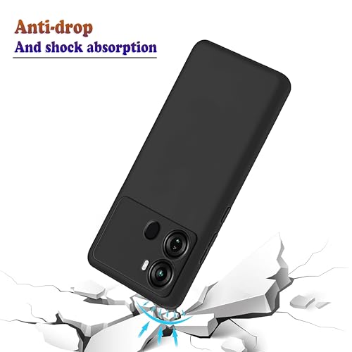 Image of Plus Protection Matte Finished Back Cover Case for iTel P40 | Rubberized TPU | Slim Thin Soft Matte Flexible Matte Touch Shockproof - Matte Black