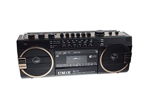 EUROXANTY® Radio Cassette USB SD Portatil MK-133 | Micrófono integrado - Grabación...