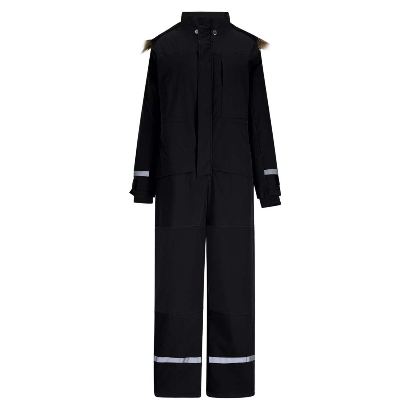 Generisch Damen Schneeanzug Einteiler Skioverall Winter Outdoor Jumpsuit Erwachsene Sportanzug Winddichte Wasserdichte Skianzug Warm Schneeoverall mit Kapuze Reflektierenden Streifen