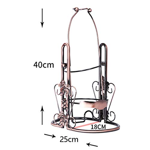 Soporte para botellas de vino capacidad 12.5-14.5L bronce miniatura 2