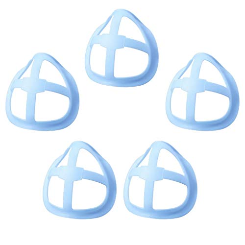 gazechimp Suporte De Proteção Para Batom 5/10 Reutilizável 3D Para Máscara Facial Respirável - Azul