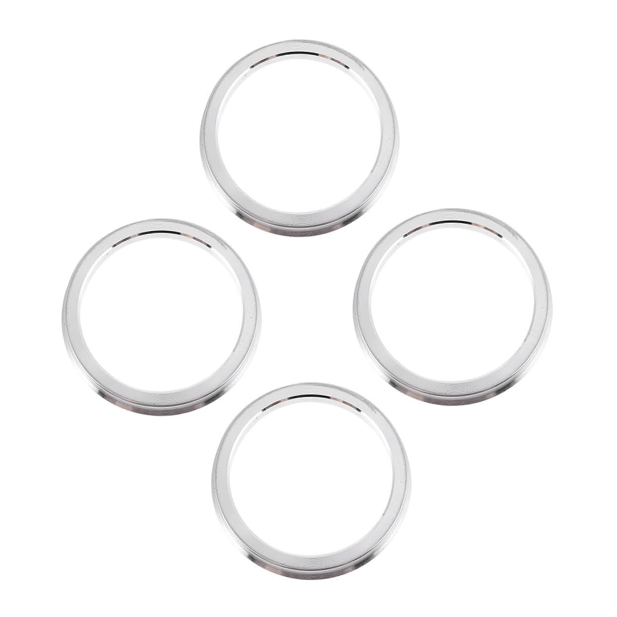 ABOOFAN 4Pcs Hub Centric Rings to Aluminum Alloy Adapter for Vehicle Wheels Rust Design for Car Modifications Reduce Vibrations and Enhance Aesthetic