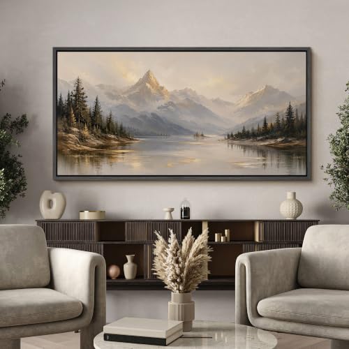 Image of MUDECOR Extra Large Framed Canvas Print Wall Art Pine Art for Living Room