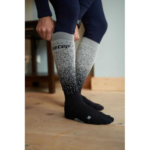 Image of CEP Women's Winter Compression Snowfall Design Ski and Snowboard Socks