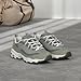 Skechers Women's D'Lites-Me Time Lace Up Fashion Sneakers, Grey/White, 7 Wide