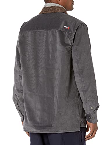 Image of ARIAT Men's FR DuraStretch Sherpa-lined Corduroy Shirt Jacket