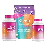 Pink Stork Pregnancy Bundle: Prenatal Vitamin with DHA + Folate, Prenatal Probiotics for Pregnant...