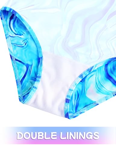 Image of Girls Swimsuits Back Cutout Bathing Suits for Girls 6-14 Removable Chest Pad Quick Dry for Swim Team Beach Pool