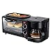 Produktbild KKDWJ 3 in 1 Frühstück Toaster Kaffeemaschine Omelett Sandwich Presse Ofen Mini Bratpfanne Mit Timing Einstellbare Temperaturregelung