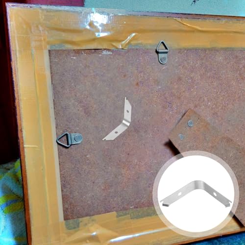 Image of STOBOK 50pcs Spring Clips for Picture Framing Backing Hardware for Wall Art and Photos Convenient Hanging