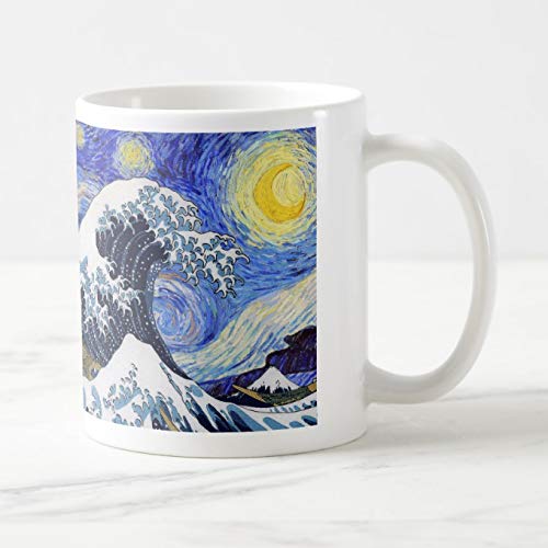 Amazon.co.jp: 葛飾北斎『 神奈川沖浪裏 』とゴッホ『 星月夜 』の
