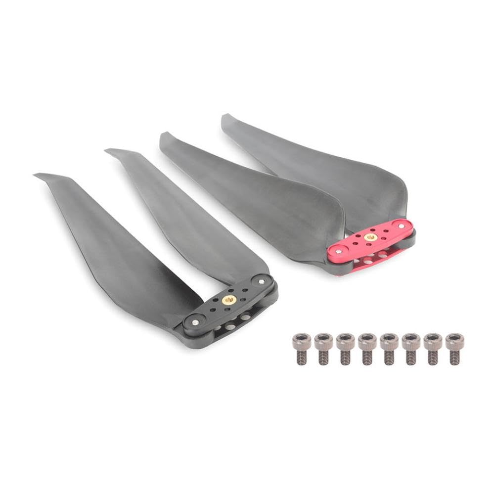 Tarot RC 2110 Effizienter faltbarer CW-CCW-Propeller, 21-Zoll-Requisiten mit Metallclip oder ohne Clip, kompatibel mit RC-Multirotor-Drohnen(CW CCW With Clip)