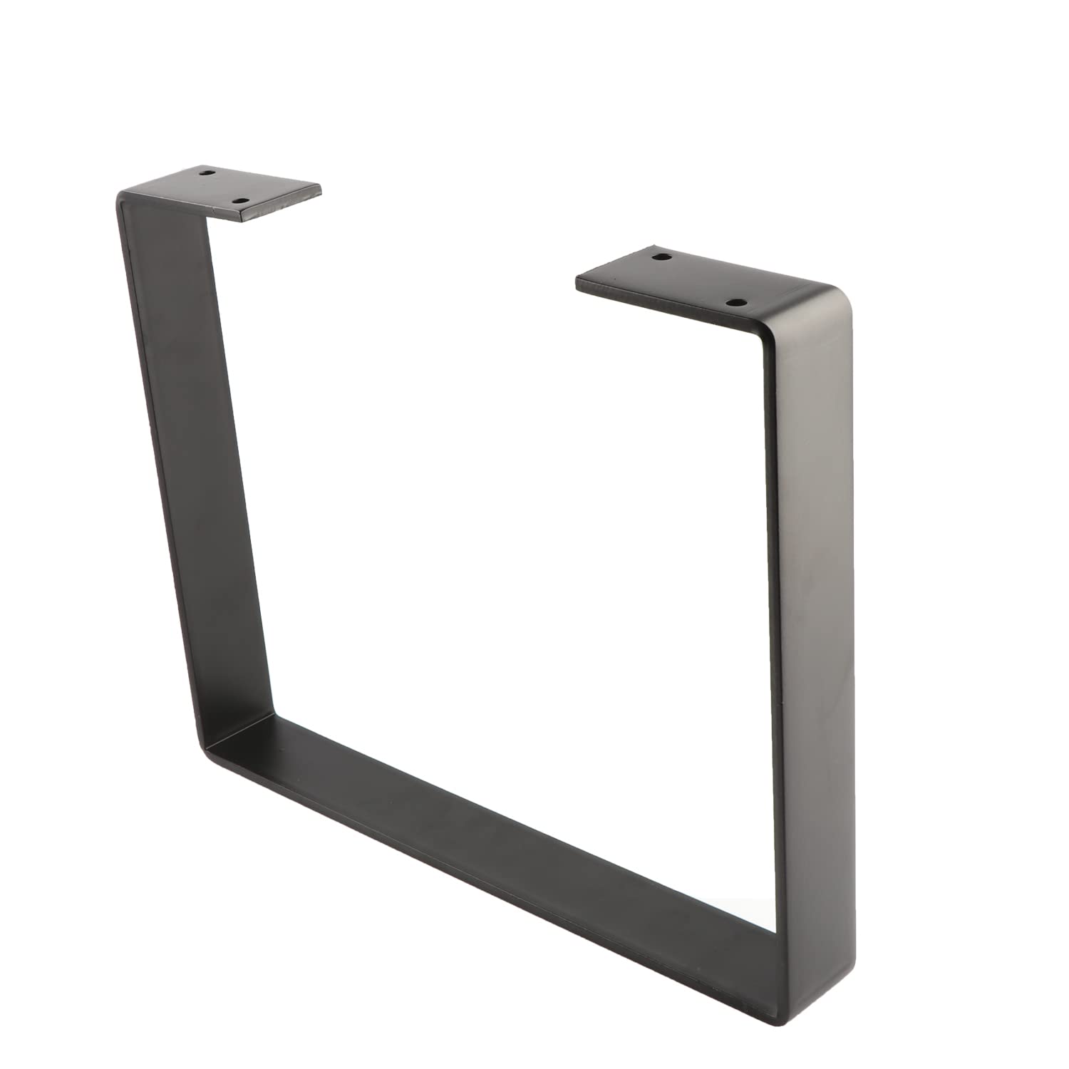 Osring 12 Inch Coffee Table Legs U-Shaped, 2pcs Solid Steel Table Legs for Furniture, TV Stand and Bench, Black