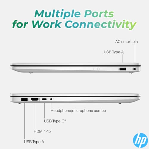 Image of HP 17.3 Inch Business Laptop Computer • 2026 Edition • AMD Ryzen 5 7430U • 16GB RAM • 512GB SSD • Full HD Display • Windows 11 • Wi-Fi 6 • Large Screen for Home • Office & Study