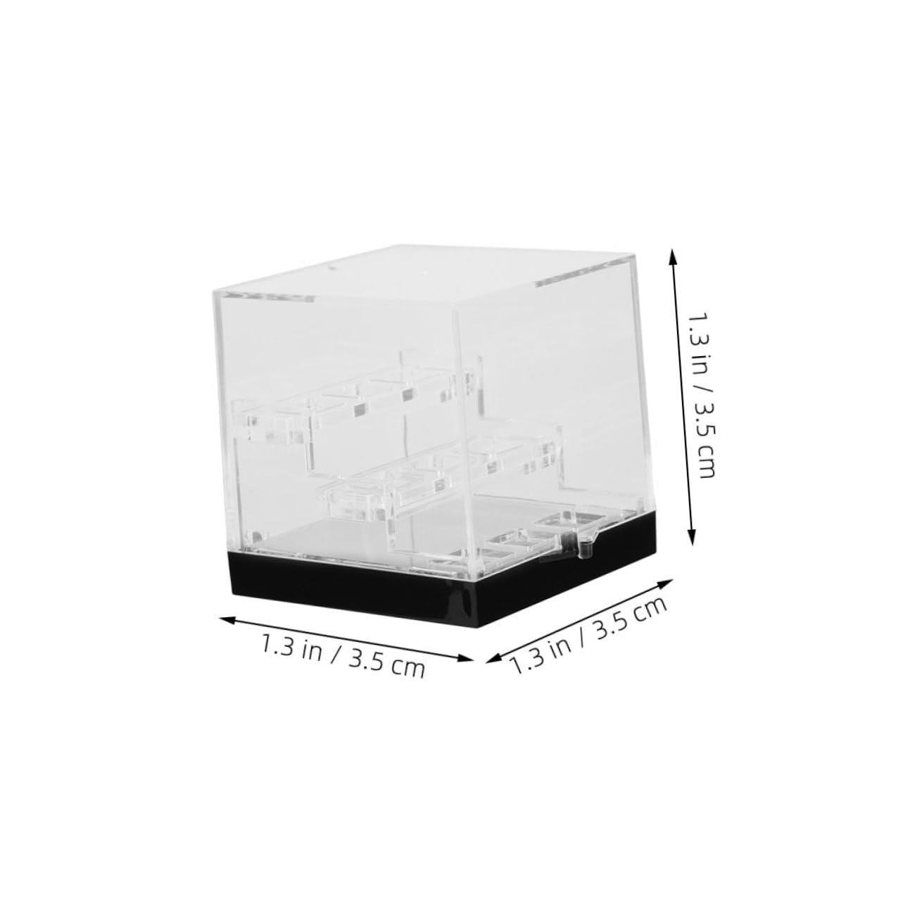 FUNOMOCYA Sturdy Acrylic Gemstone Stand 3 Tier Crystal Display Case for Home Decor and Collection Showcasing