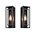 KsDhewi 2 Pack 18 inches Outdoor Wall Lantern Light Fixture, Large Black Exterior Waterproof Wall Sconce, Anti-Rust Mount Porch Light with Clear Glass,E26 Socket