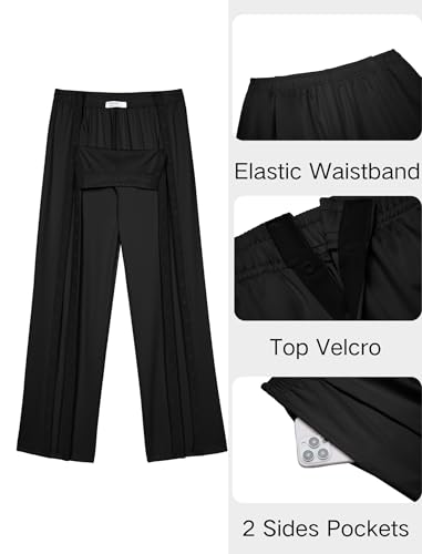 Deyeek Tear Away Pants for Women Side Slit Snap Sweatpants Loose Fit Post Surgery Casual Adaptive Clothing with Pockets3