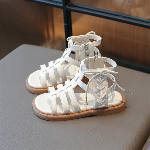 Girls Summer Solid Color Fashion Roman Shoes Sandals Vintage Sandal Boots Cute Shoes For Girls3