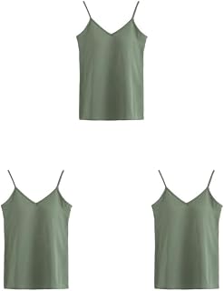 Chaleco sin mangas con sujetador integrado, correa ajustable, agradable a la piel, camisones de buena elasticidad, color verde, talla XL