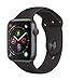 Produktbild Apple Watch Series 4 44mm (GPS + Cellular) - Aluminiumgehäuse Space Grau Schwarz Sportarmband (Generalüberholt)