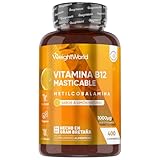 Vitamina B12 Masticable 1000mcg, 400 Comprimidos, WeightWorld