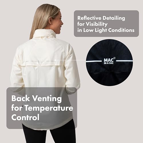 Mac in a Sac Women's Packable Rain Jacket - Origin - Lightweight Waterproof and Breathable Raincoat with Hood3