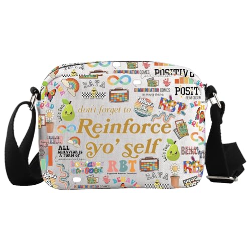 WCGXKO RBT Gift Registered Behavior Technician Crossbody Bag Behavior Analyst Gift Behavior Tech Gift