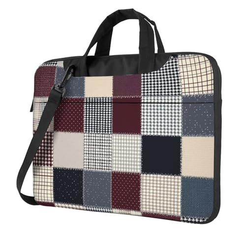Maletín impermeable para laptop 15.6 pulgadas tipo patchwork miniatura 1