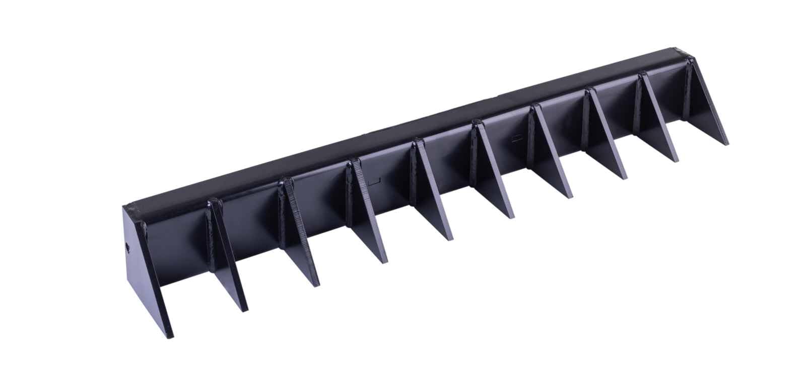 Scheppach Râteau de Pelleteuse pour Mini-Pelle EXC815 - Largeur de Travail 100 cm - 10 Griffes - pour ratisser la Paille ou Les Mauvaises Herbes, tamiser Les Roches, nivellement et ameublir Le Sol