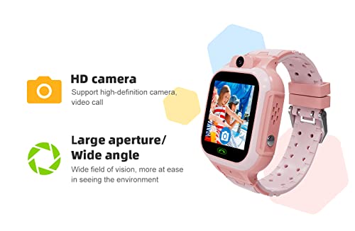 Image of WEARFIT Scout 4G Kids Smart Watch with GPS Tracker - 2-Way Video Calling, Location Tracking, SOS Alert & Parental Controls 7 Games - Smartwatch for Boys & Girls Ages 3-12 No Jio Support (Pink)
