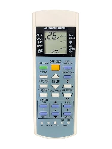 Image of Upix AC Remote No. 29B (No Backlight), Compatible /Replacement for Panasonic Inverter AC Remote Control (Exactly Same Remote Will Only Work)