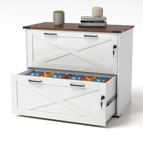 VINGLI 2 Drawer File Cabinet with Lock, Home Office Filing Organizer, for Letter Legal A4 Size File...