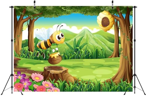 Fond tissu abeilles grand format pour shooting photo sans reflets - 4