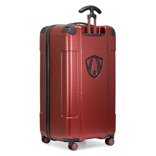 Image of Traveler's Choice Maxporter II Polycarbonate Hardside Trunk with Spinner Wheels, Red, 31-Inch Large Trunk