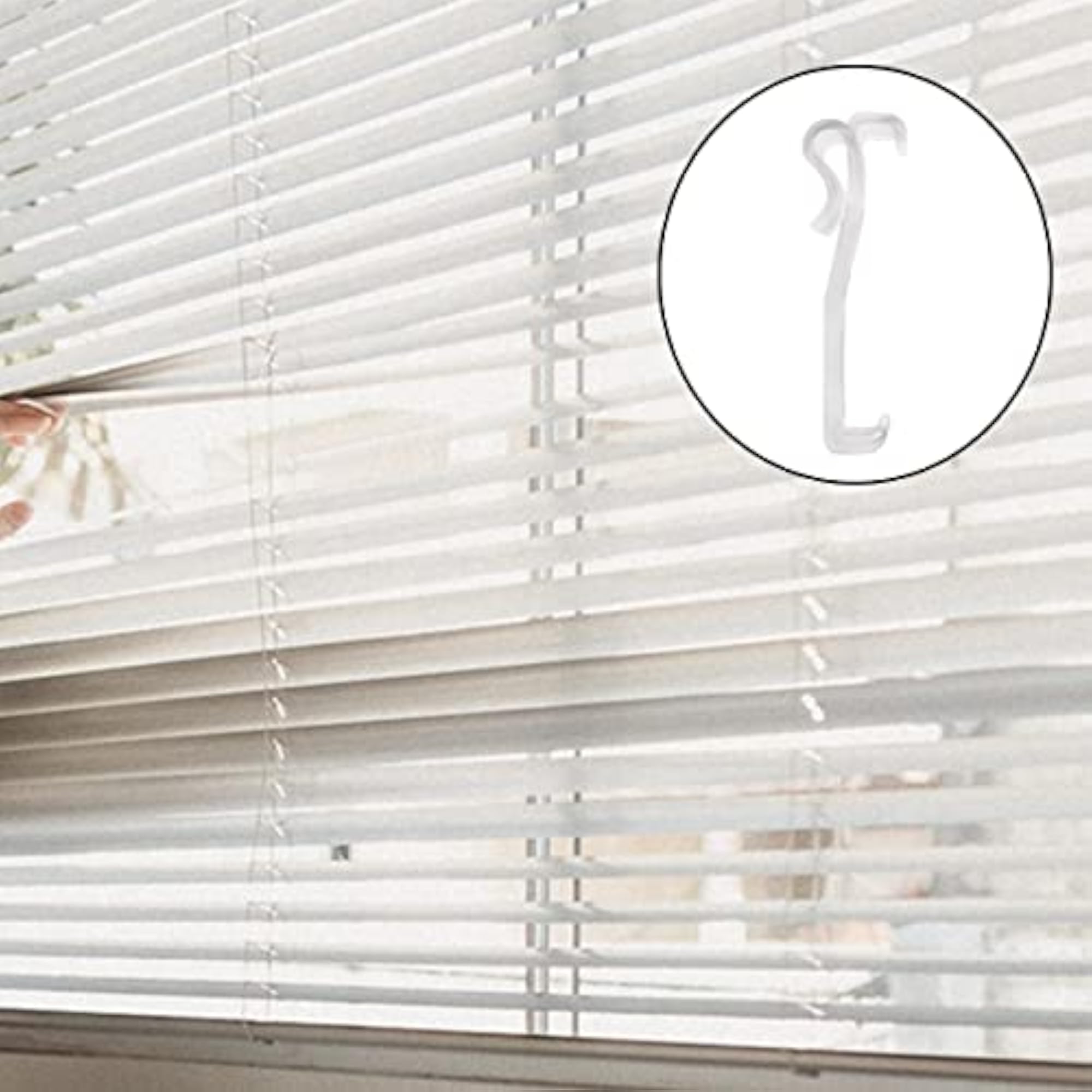 12Pcs 2.5 Inch Valance Clips Window Blind Clips Clear Plastic