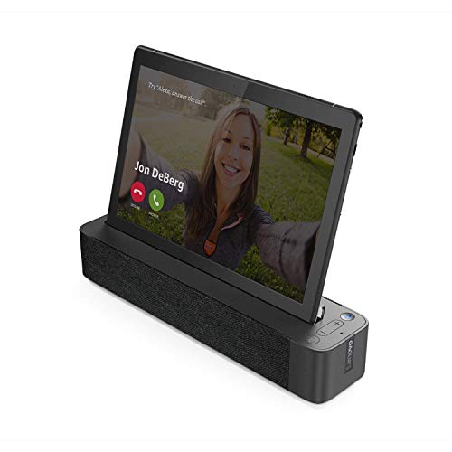 Image of Lenovo Smart Tab M10 HD 10.1 inch Android Tablet 16GB with Alexa Enabled Charging Dock Included, Android Pie, ZA510007US, Slate Black