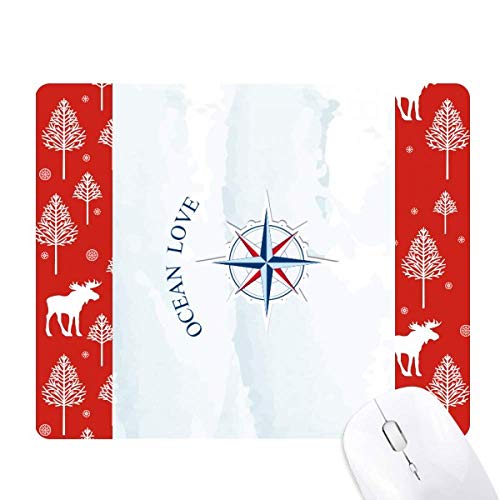 Compas de navigation maritime océan d'amour souris de Noël woods forêt