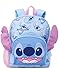 Disney Lilo And Stitch Girls Backpack Set | Kids 4 Piece Rucksack Set with School Bag, Pencil Case, Lunch Bag & Water Bottle