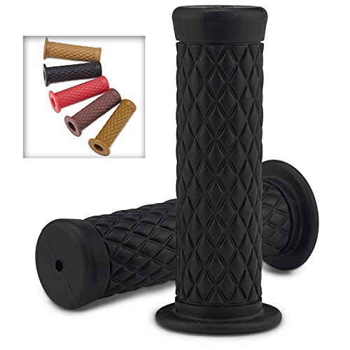 DKMOTORK 0031 Motorcycle Motorbike Handlebar Grips for 7/8' Handlebars...