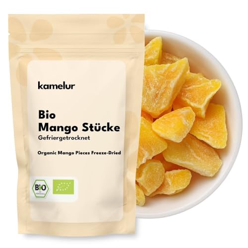 Kamelur BIO Mango Stücke gefriergetrocknet & ohne Zusätze 100g - aus kontrolliert biologischem Anbau
