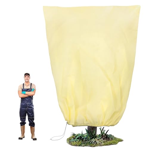 100&rdquo;(W) x120&rdquo;(H) Plant Covers Freeze Protection, 2.8oz/yd&sup2;Heavy-Duty Tree Covers, 1 Pack Extra...