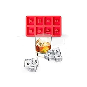 Silicone Ice Cubes Mold/Ice Cubes Tray. The Chillers. Unusual Music Inspired Red Color.