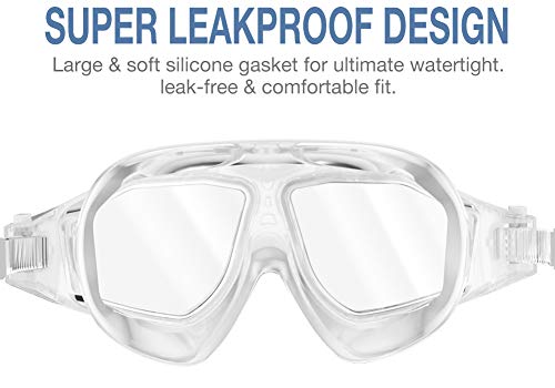 Image of OutdoorMaster Swim Mask - Wide View Swimming Mask & Goggles Anti-fog Waterproof