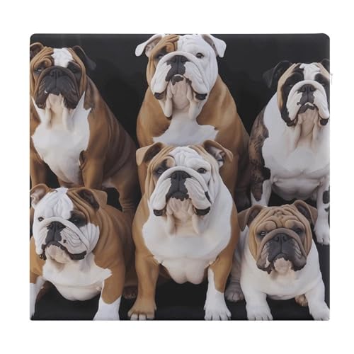 Cojín de espuma viscoelástica de bulldogs ingleses para tapete de asiento 2