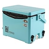 Kühltasche – Angel-Kühlbox, tragbarer Sitz, Camping, Outdoor | Multifunktionale Eisbox mit Hebefuß, PP PU, 35 x 21,8 x 26,3 cm / 3,96 kg