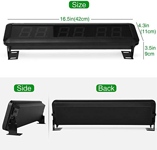 Cronómetro LED para Fitness, Temporizador de Intervalos con 6 Dígitos para Entrenamiento HIIT, Modos Tabata y EMOM, Ideal para Crossfit y Gimnasio en Casa miniatura 5